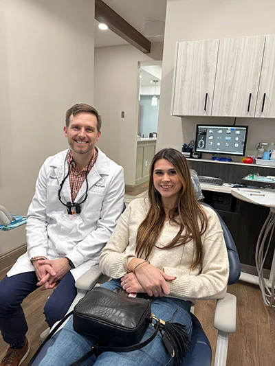 Dr. Till with Tori, staff member