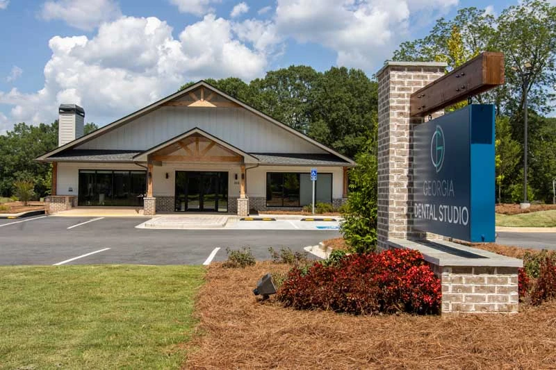 Outside the office of Georgia Dental Studio in Jersey GA. 